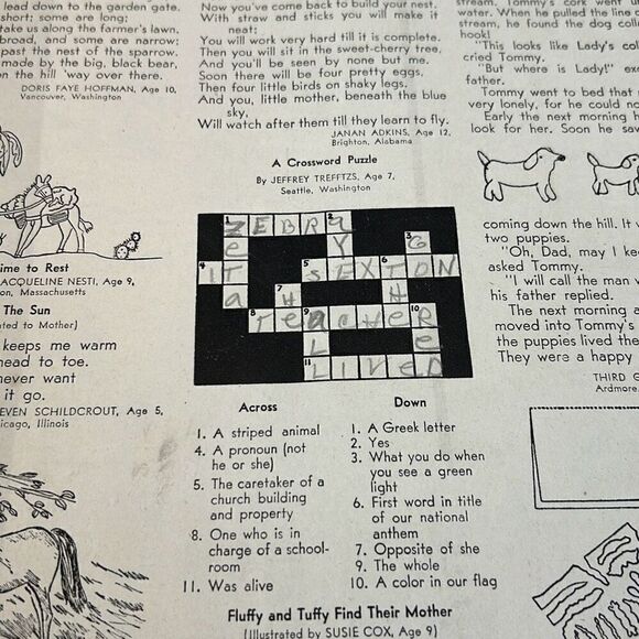 VTG Children's Activities For Home & School Magazine Book May1950 - Picture 4 of 7